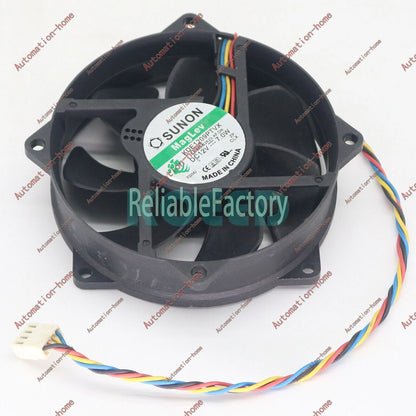 Sunon KDE1209PTVX 12V 7.0W 4Pin 90/80mm x25mm CPU Round Cooling Fan#XR