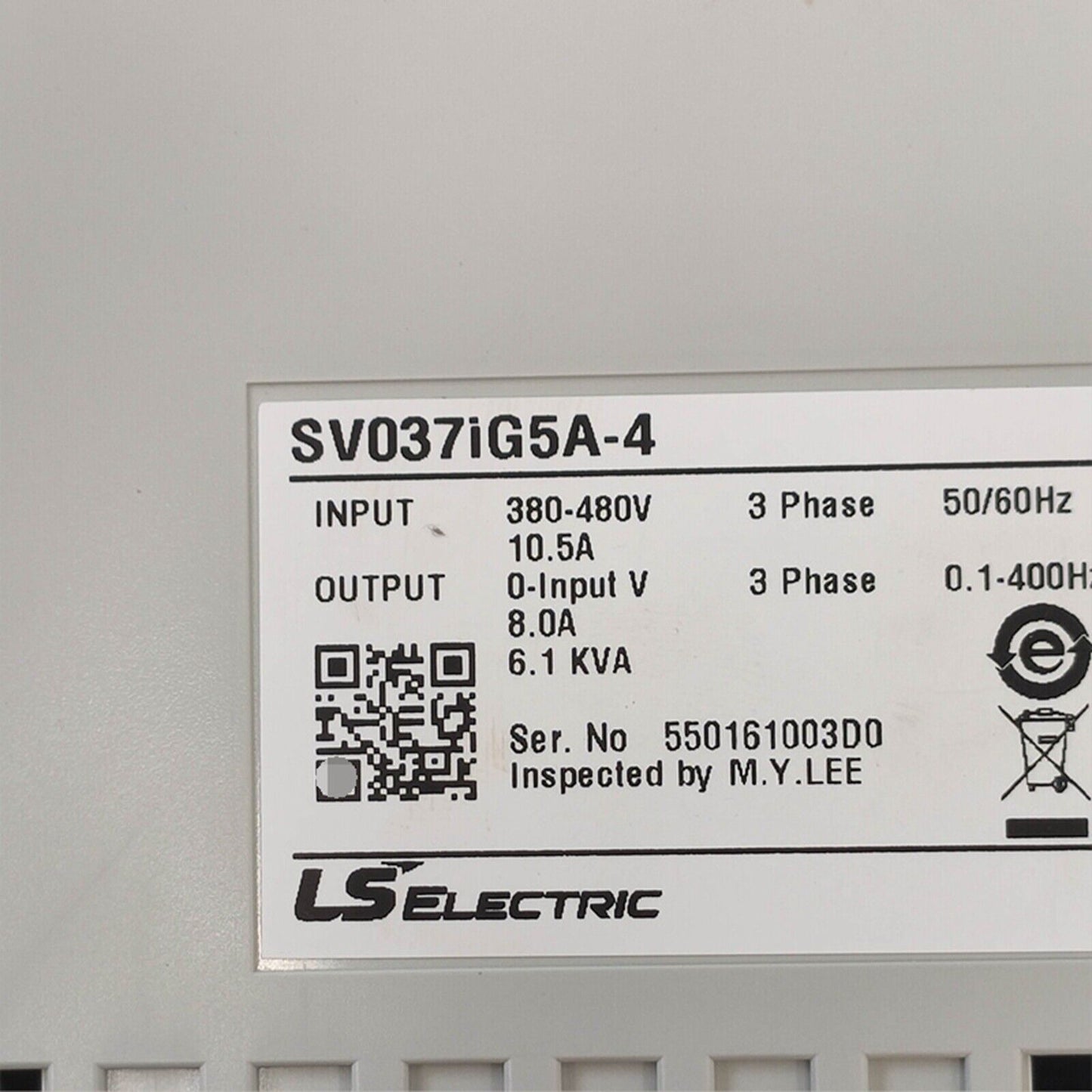 new LS inverter SV037IG5A-4 3.7KW /380V - OMRON