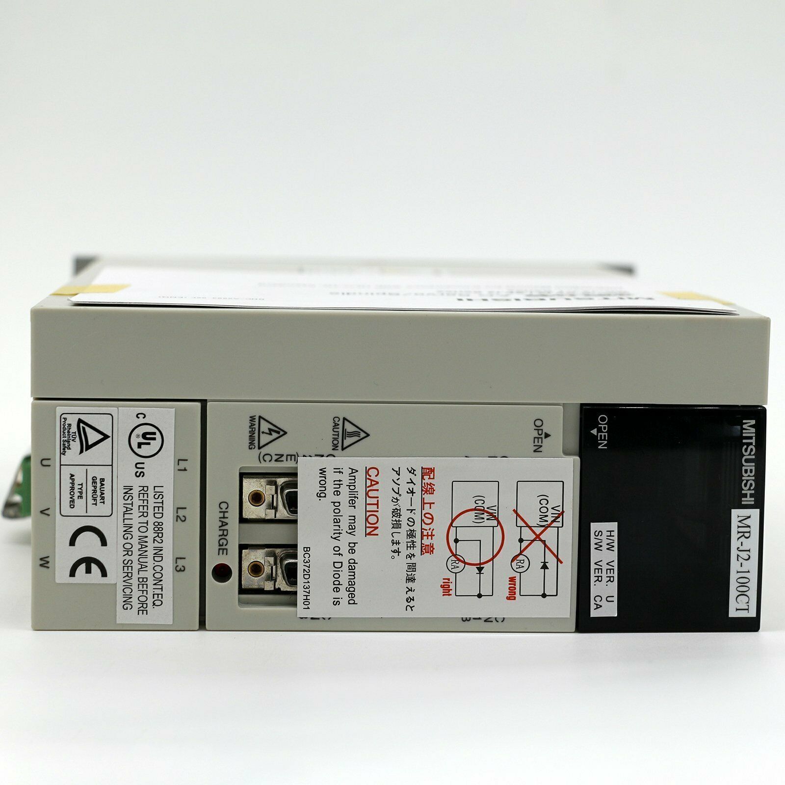 Mitsubishi MR-J2-100CT Servo Driver Tested in Good Condition - MITSUBISHI