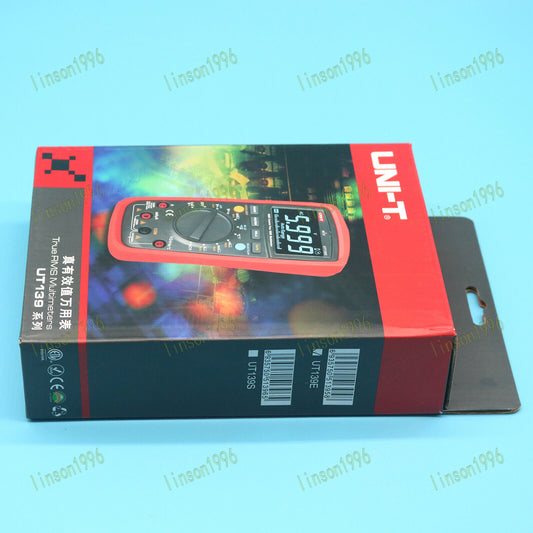UNI-T UT139E Digital RMS Multimeter LCD DMM with LPF LoZ NCV Ammeter Multitester - UNI-T