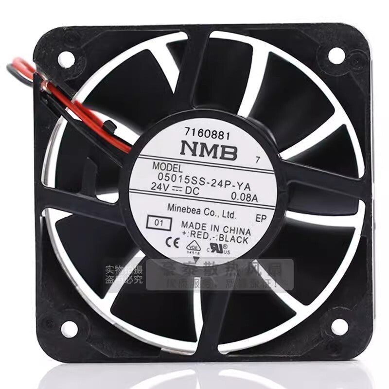 NMB 05015SS-24P-YA 5015 DC24V 0.08A 5CM 2-wire silent inverter cooling fan