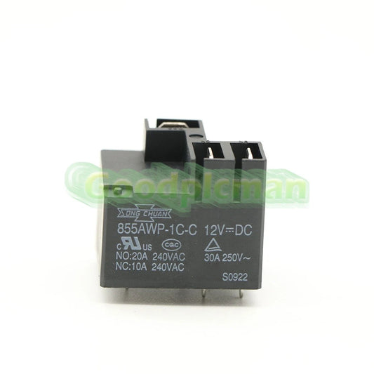 10PCS SONG CHUAN 855AWP-1C-C 12VDC Power Relay 12VDC 5Pin 20A 240VAC
