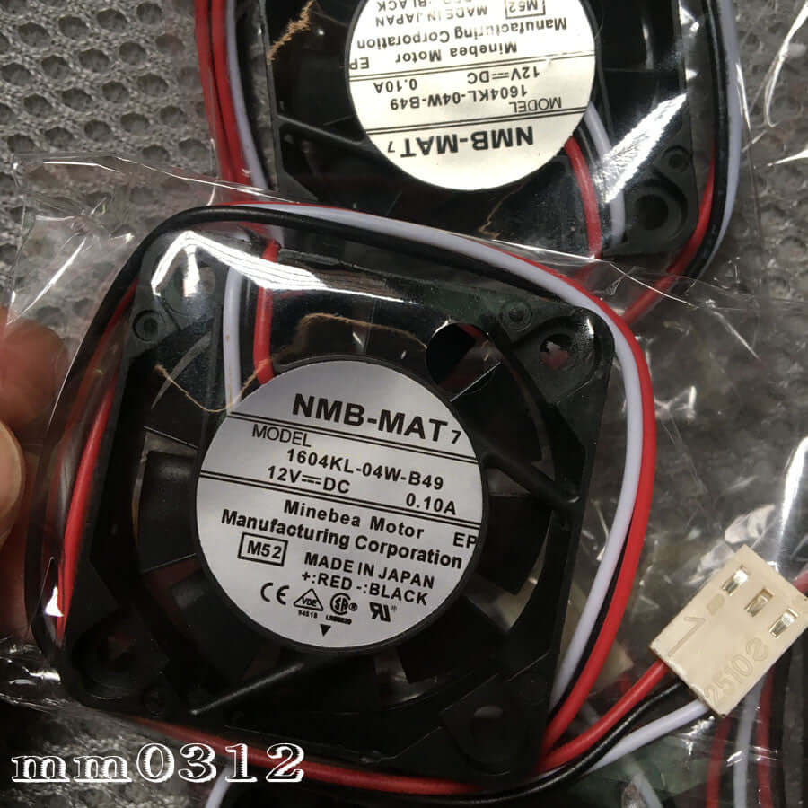 new NMB-MAT 1604KL-04W-B49 4010 4CM 12V 0.1A 40*40*10mm Power Supply Fan CPU Fan