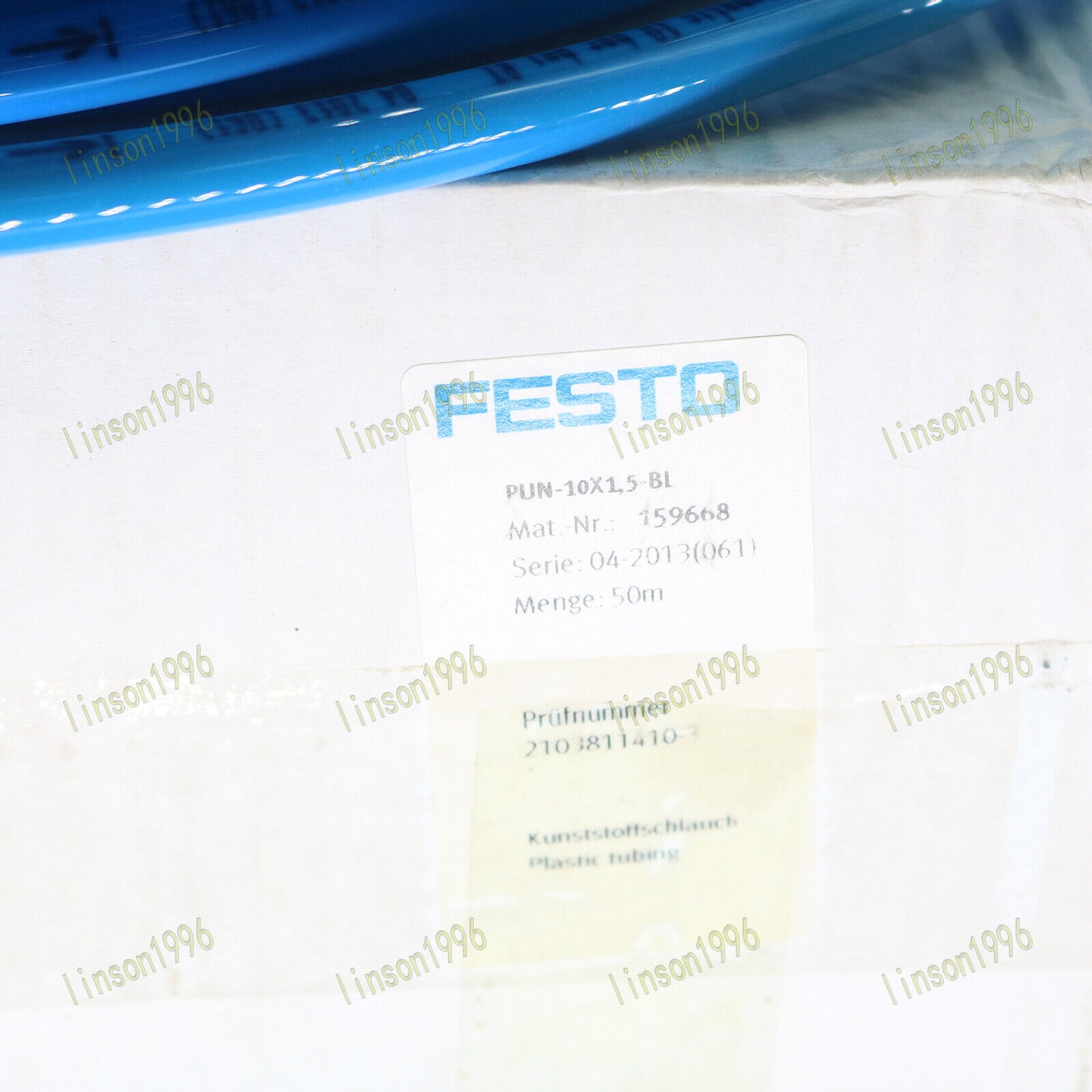 FESTO PUN-10X1,5-BL 159668 Trachea SHIP - FESTO