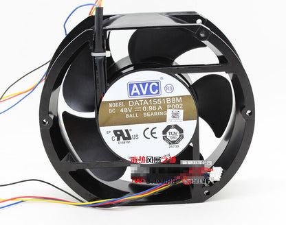 1pcs AVC DATA1551B8M 17050 17CM 48V 0.98A All Metal Cooling Fan 4pin