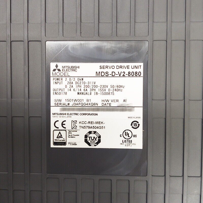 new One Mitsubishi MDS-D-V2-8080 Servo Drive MDSDV28080 ping - MITSUBISHI