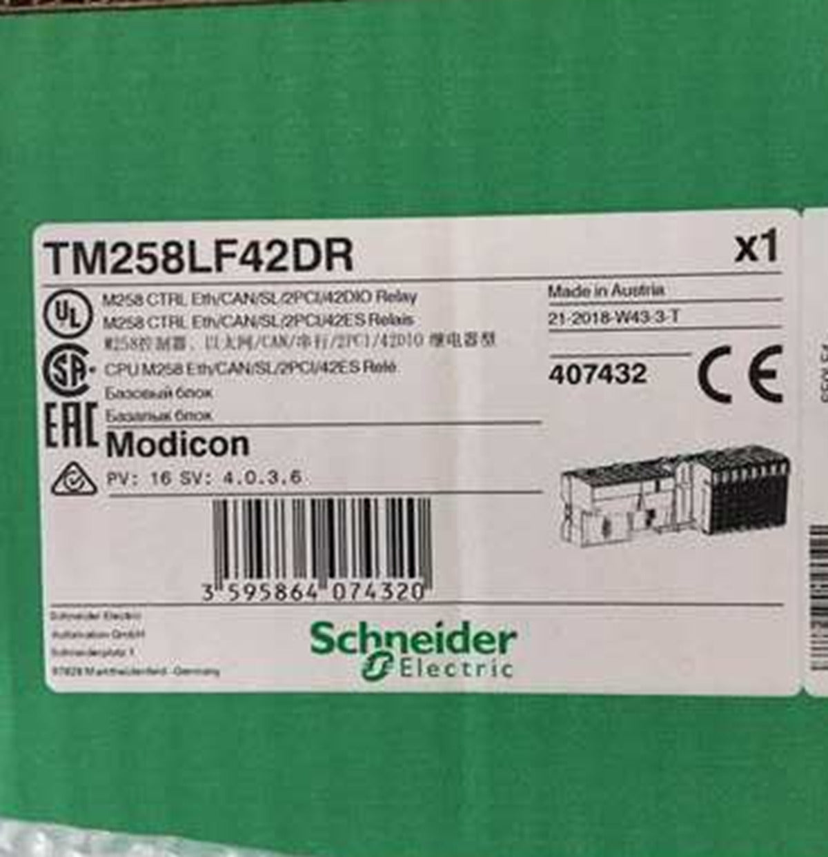 TM258LF42DR PLC Controller - SCHNEIDER