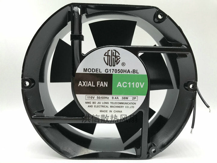 1pcs G17050HA1BL AC110V 0.4A 38W 17251 Chassis Cabinet Cooling Fan