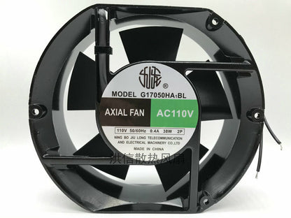 1pcs G17050HA1BL AC110V 0.4A 38W 17251 Chassis Cabinet Cooling Fan