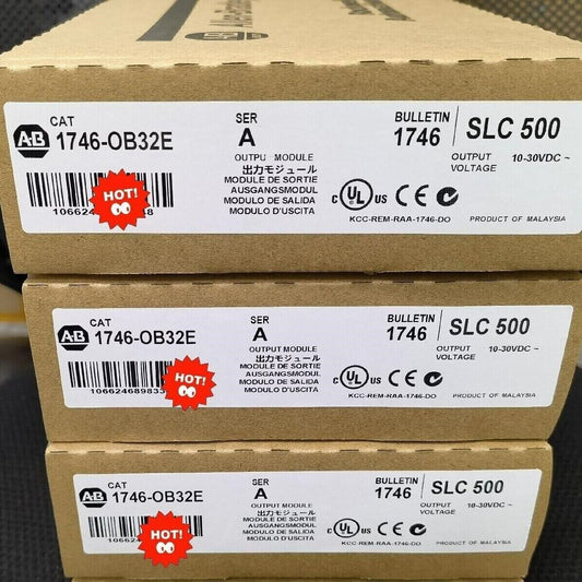 New Factory Sealed AB 1746-OB32E SER A SLC 500 32-Ch DC Output Module - ABB