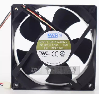AVC DATA1238B2U 12038 DC12V 1.65A 12CM 3-Wire Cooling Fan