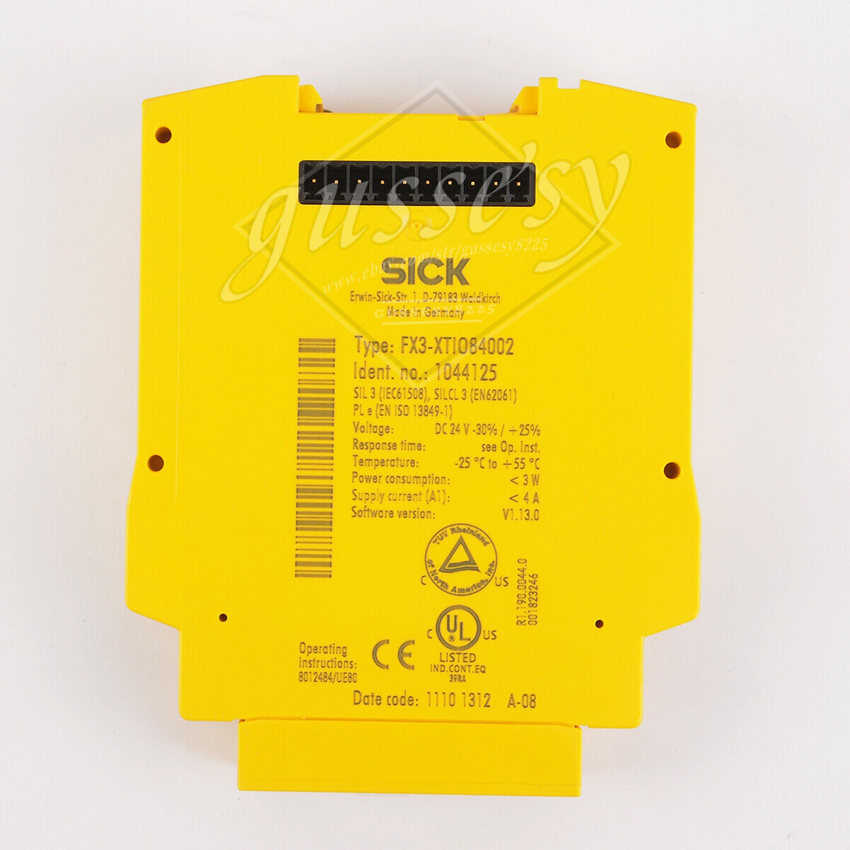 used 1 PCS SICK Safety Relay FX3-XTIO84002 FX3-XTI084002 1044125 V1.13.0 US SHip - SICK