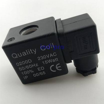 new 1PCS Quality Coil 0200D 230VAC 15W Air Compressor Drain Valve Coil