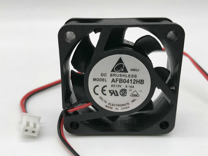 New DELTA Fan AFB0412HB DC 12V 0.16A 4015 40x40x15mm 2-Pin Cooling Fan - DELTA