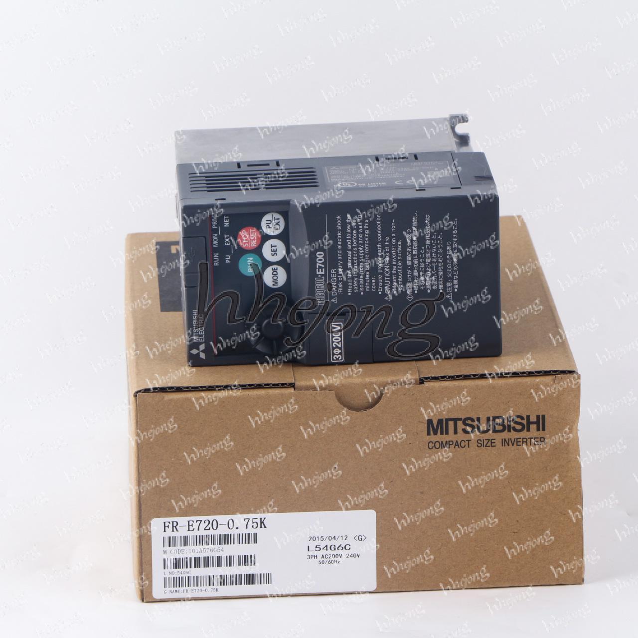 FR-E720-0.75K Inverter, High-Power Inverter, MITSUBISHI Inverter, 0.75 KVA Inverter, 50/60Hz Inverter, 208VAC Inverter - MITSUBISHI