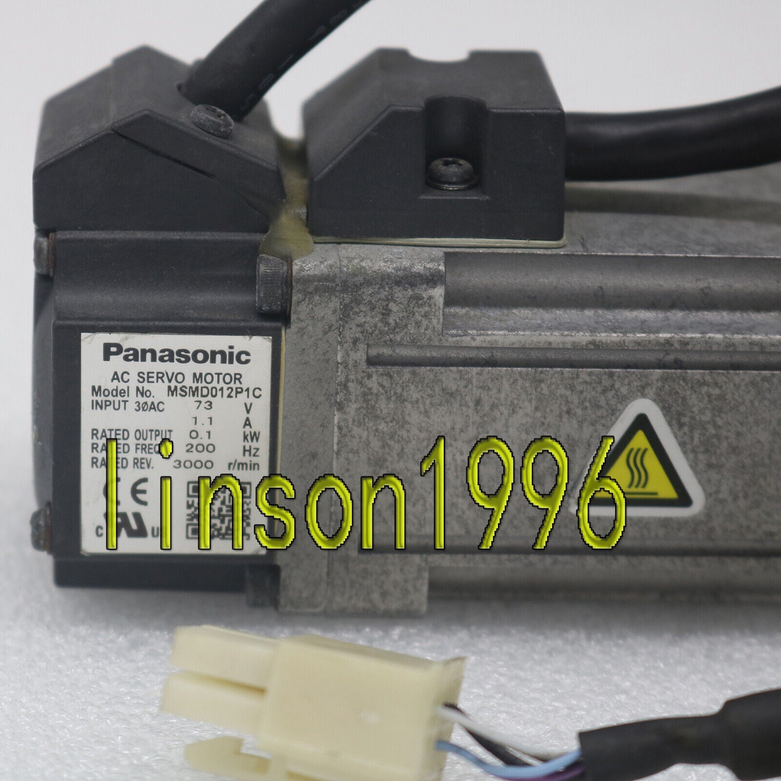 used  Panasonic AC Servo motor MSMD012P1C Tested Good koeed