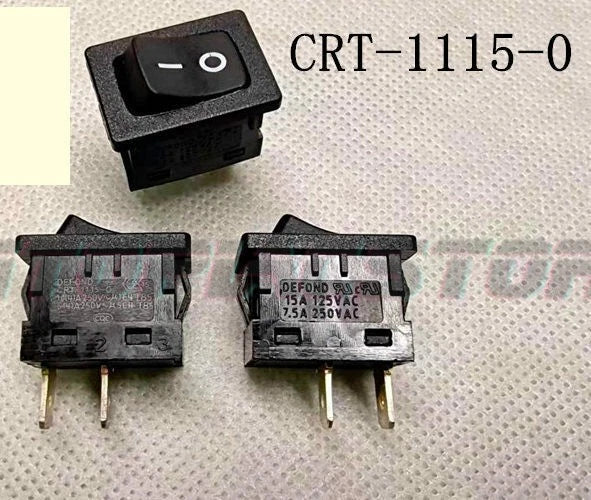 1/5PCS DEFOND CRT-1115-0 On Off Power Rocker Switch 2Pin 2position #au