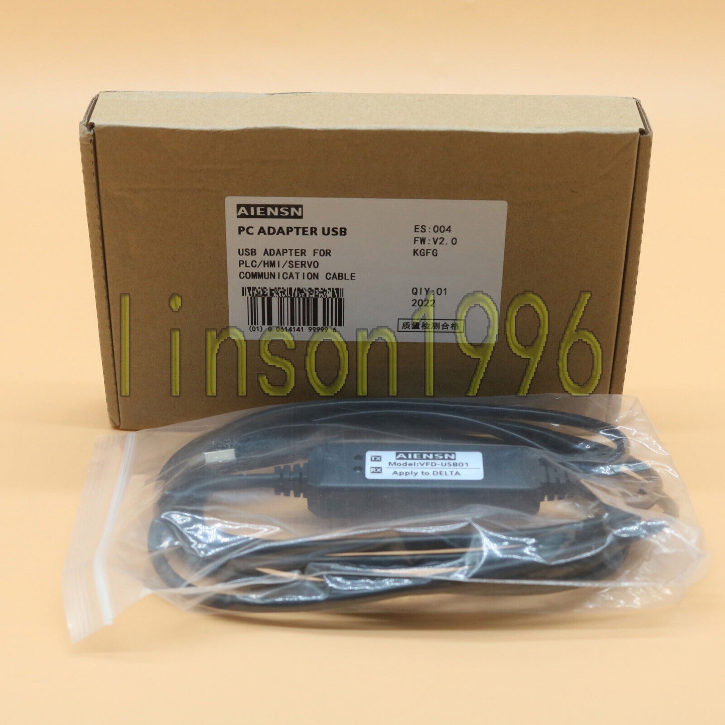 Delta VFD-CH2000 Series Inverter Debugging Cable USB01 - DELTA