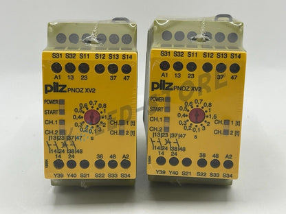 1PCS PILZ 774502 PNOZ XV2 3/24VDC 2n/o 2n/o t Module