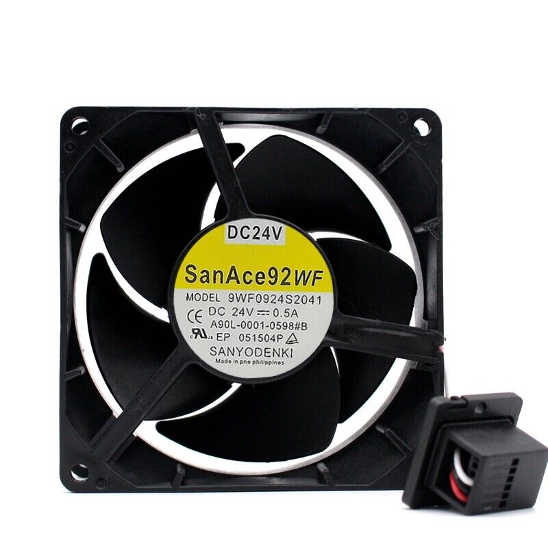 new Sanyo 9WF0924S2041 24V 0.5A 9032 Fanuc Drive Fan A90L-0001-0598#B Equipment Fan - SANYO