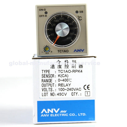 Temperature Controller 0-400℃, 100-240VAC - ANV