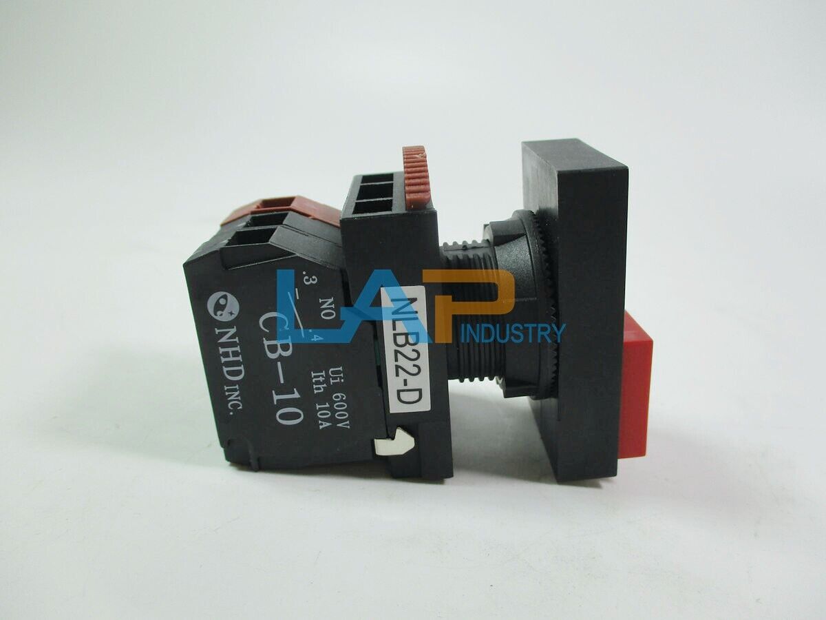 4PCS NEW NEW NHD NLB22-D Double Push Button Switches Protruding Head 220V 1A1B - NHD