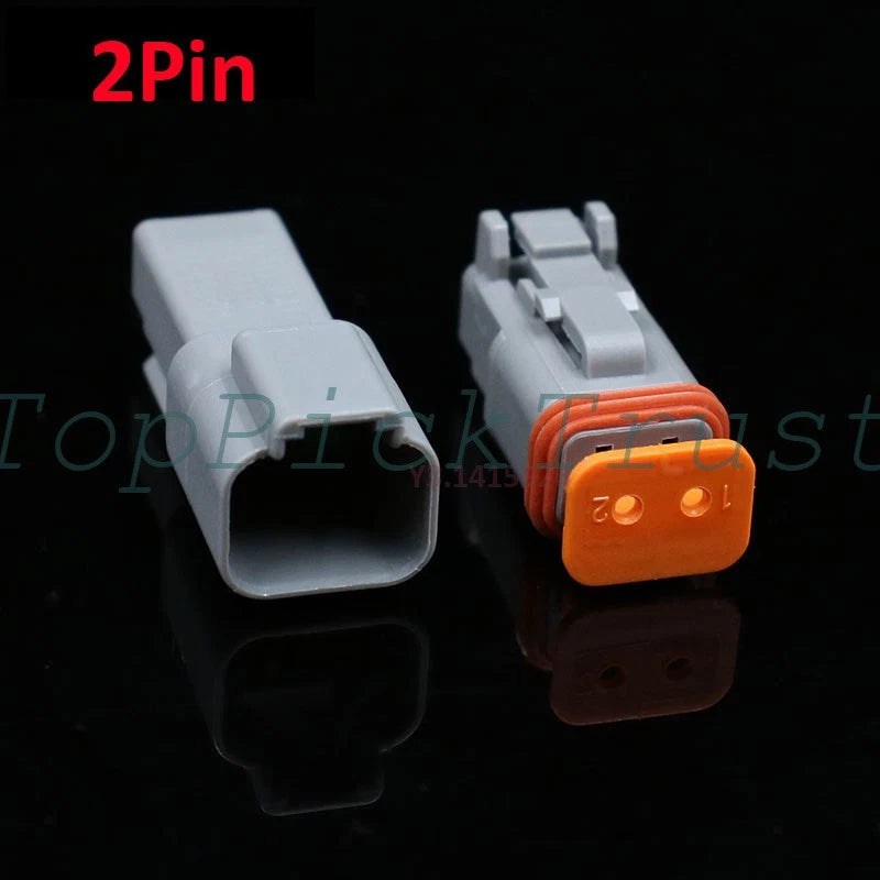 10Kits Sealed Waterproof Electrical Wire Connector Plug Deutsch DT04-2P/DT06-2S