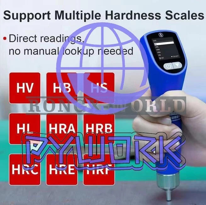 1PCS Linshang LS256 Ultrasonic Hardness Tester with Probe Fixture Stand