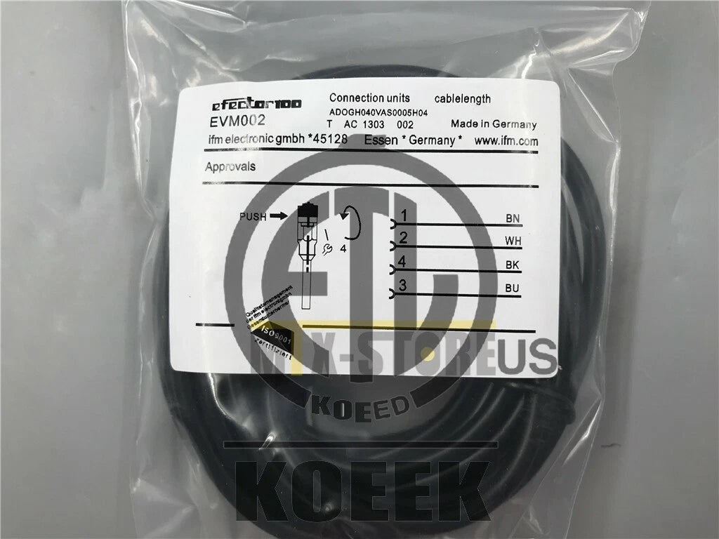 1PCS ifm Cable EVM002 Sensor&Proximity Switch