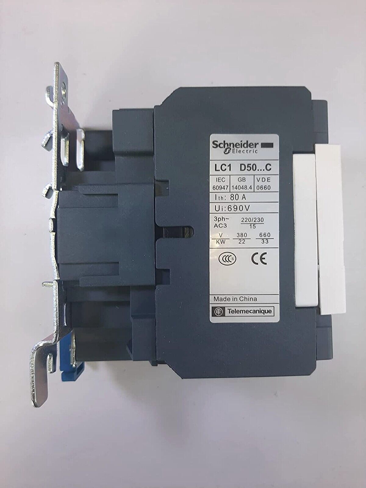 SCHNEIDER TELEMECANIQUE LC1D50F7C 110VAC Contactor - SCHNEIDER