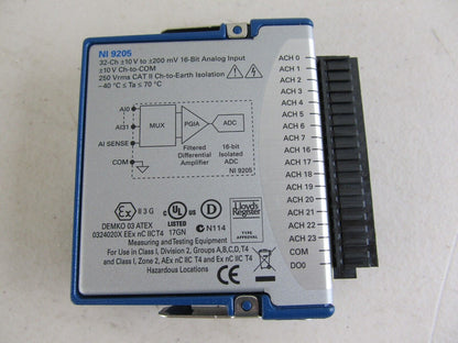 NI-9205 National Instruments NI-9205 With DSUB Analog Input Module with High Precision and Flexible Configuration for Engineering and Research Applications - NATIONAL INSTRUMENTS