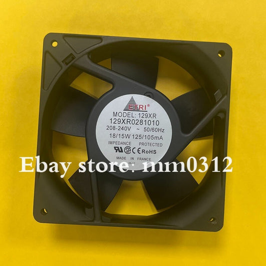 ETRI 129XR0281010 208-240V 208-240V 18/15W 125/105mA 120*120*38mm cooling fan