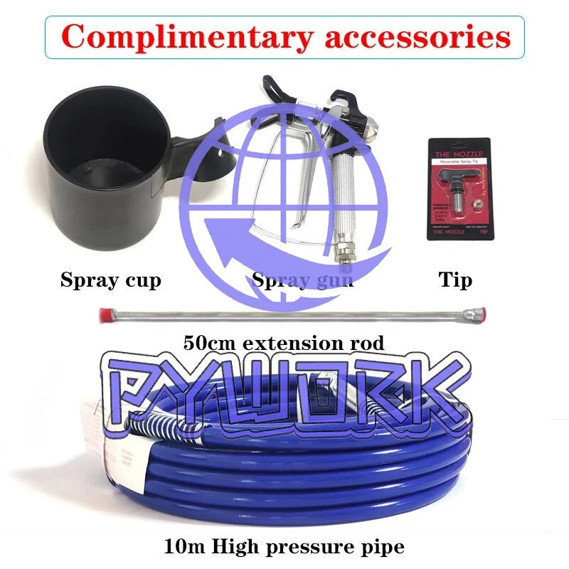 1PCS 110v 3200psi 3L/min 690 Hvlp Electric Airless Paint Sprayer Machine