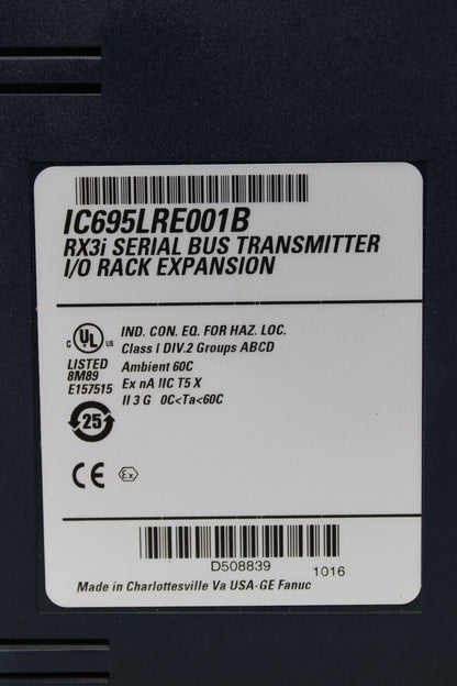 used GE Fanuc IC695LRE001B Bus Transmitter - GE