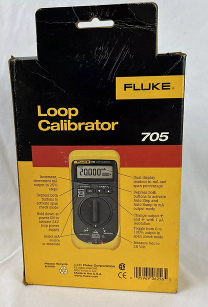 Fluke 705 Loop Calibrator - Source, Simulate & Measure - FLUKE