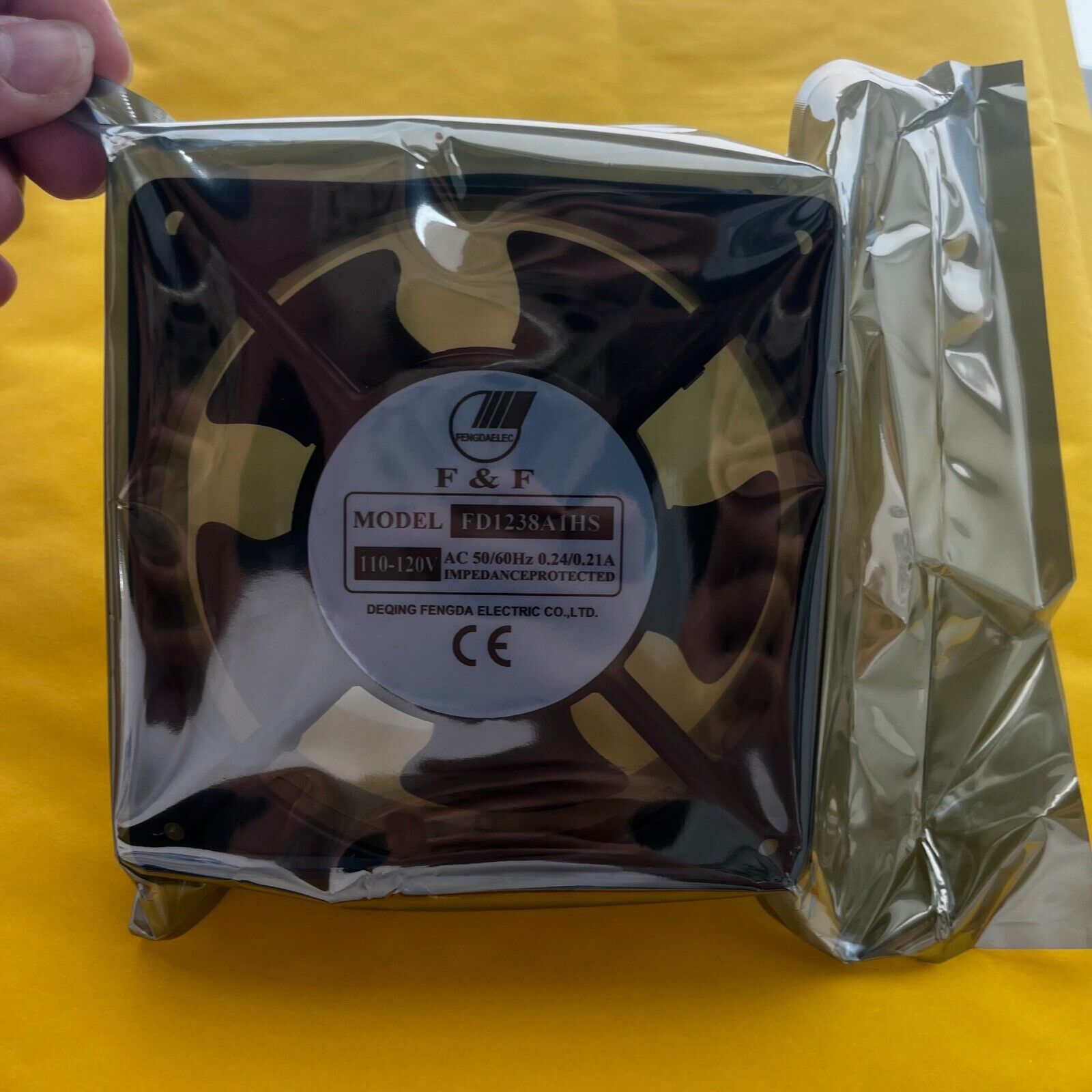new FD1238A1HS 110V Aluminum Frame Cooling Fan - KOEED