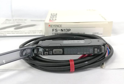 KEYENCE FS-N13P Fiber Optic Sensor Amplifier | Precision Optical Amplifier with 13dB Amplification - KEYENCE