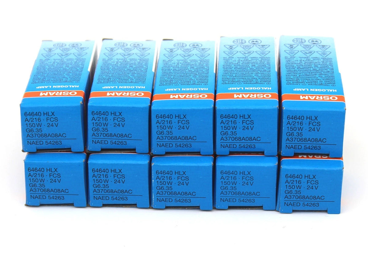 10pcs optics bulbs medical lamp G6.35 Osram 64640 HLX FCS 24V 150W light Fast