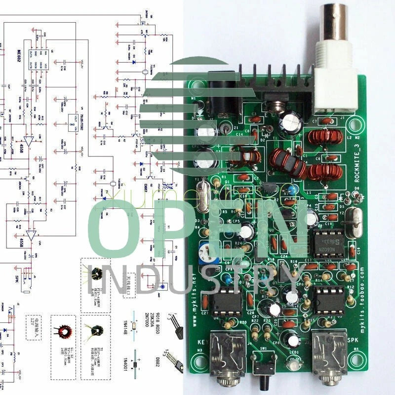 PIC Version 8W Super RM RockMite QRP CW Transceiver HAM Radio Shortwave Kits