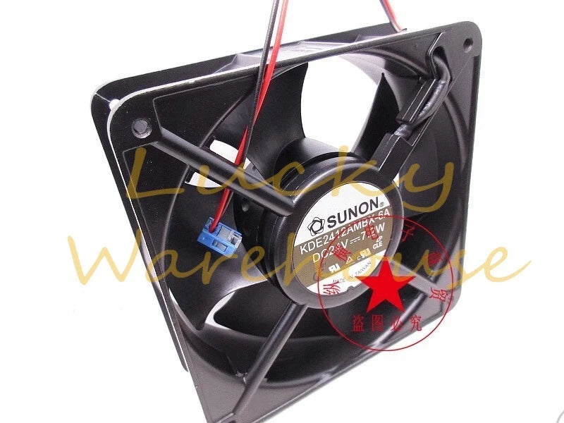 SUNON KDE2412AMBX-6A DC24V 7.2W 12CM 2-Pin Inverter Cooling Fan
