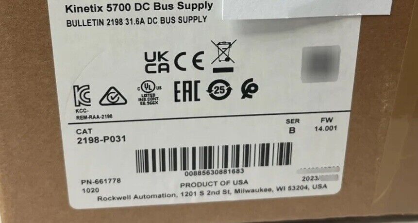 Allen Bradley Kinetix 5700 Power Supply - Model 2198-P031 - ALLEN BRADLEY