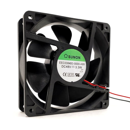 SUNON EEC0384B3-0000-A99 3.3W 12CM 12038 48V inverter cooling fan