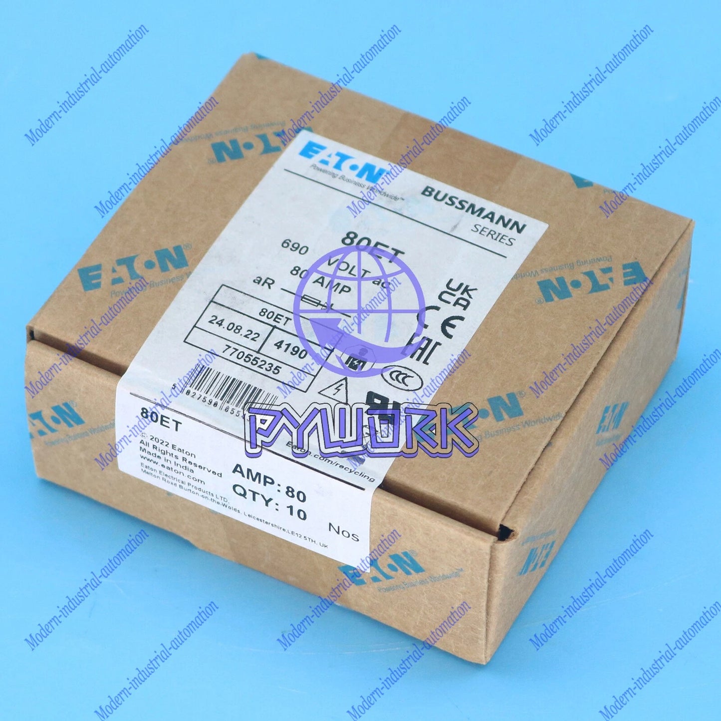 10PC Fuse Bussmann EATON BS88:4 80ET 80A 690V FREE SHIPPING #YP1