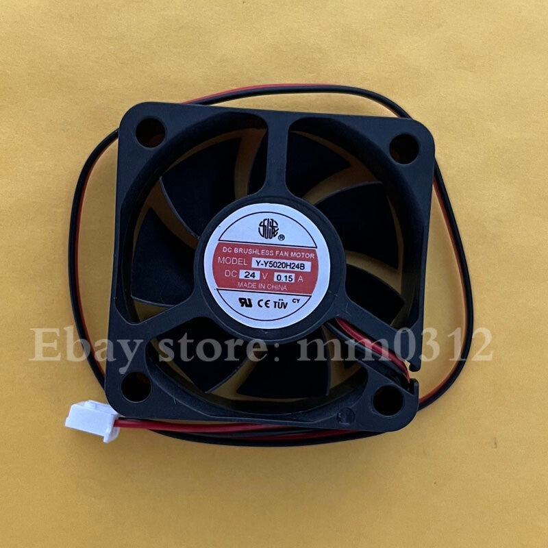 1PCS Y-Y5020H24B 5020 DC24V 0.15A 5CM 2-wire Inverter Cooling Fan