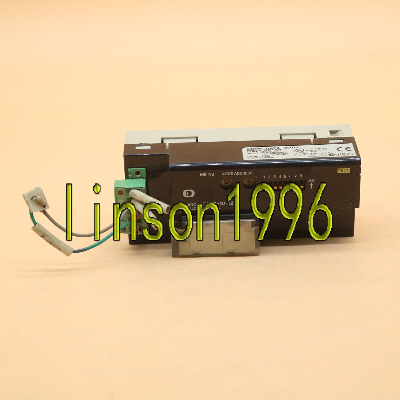 used  ONE Omron PLC module DRT2-DA02 Tested It In Good Condition