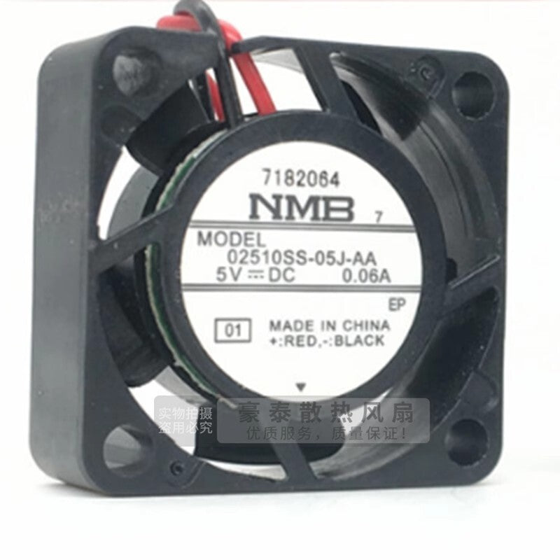 NMB 02510SS-05J-AA 2510 DC5V 0.06A Silent Cooling Fan