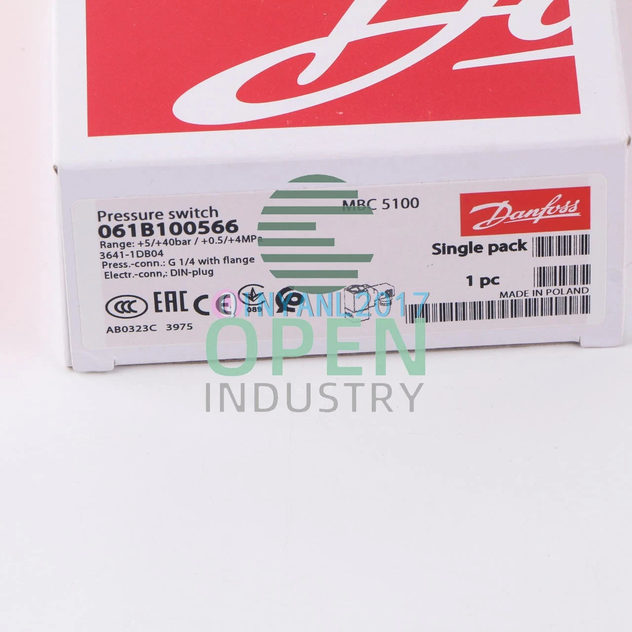 1PCS DANFOSS MBC5100 3641-1DB04 061B100566 Pressure Switch