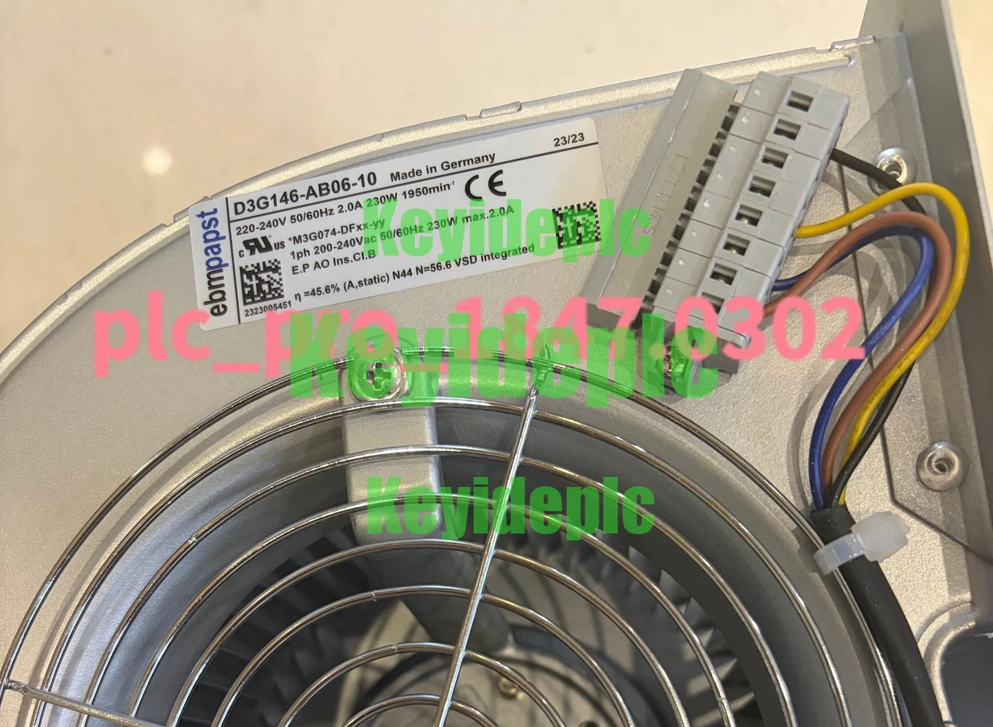 1PCS EBM D3G146-AB06-10 FOR ABB Inverter Cooling Fan Fast shipment #k