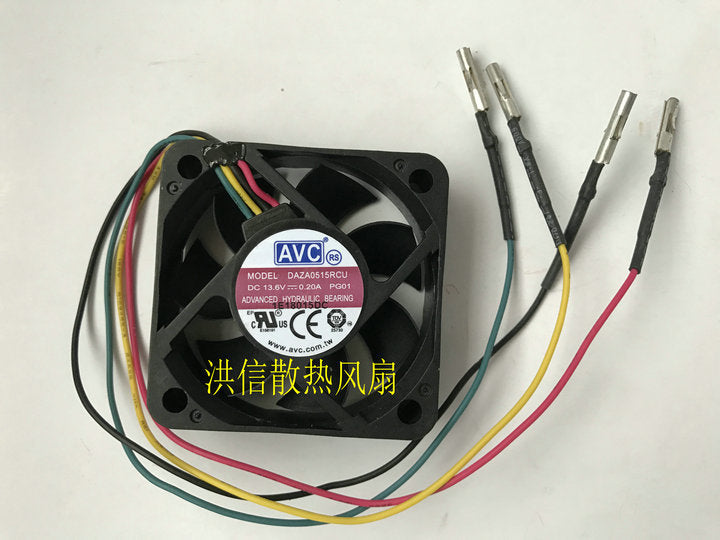 1pcs AVC DAZA0515RCU DC13.6V 0.20A 5cm 50*15mm 5015 waterproof silent fan