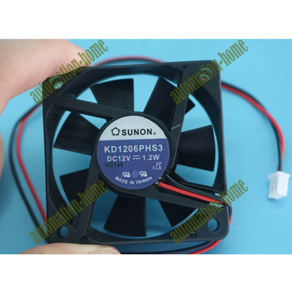 SUNON FAN KD1206PHS3 12V 1.2W 6015 6CM 2 PIN - SUNON FAN